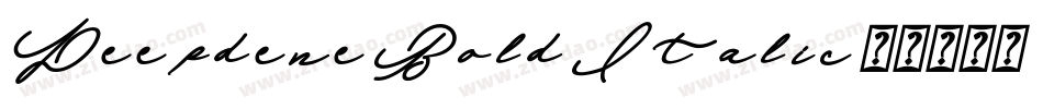 Deepdene Bold Italic字体转换